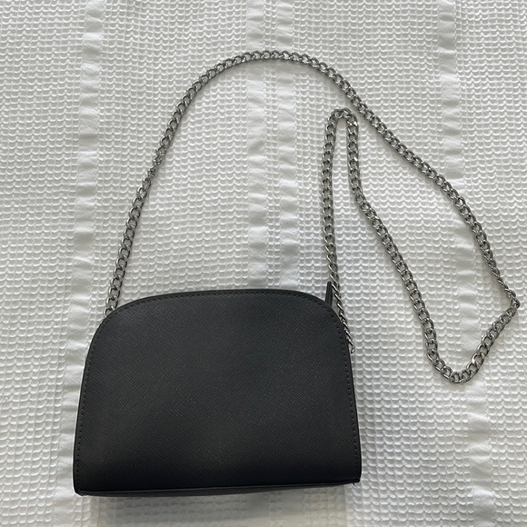 Bags Dark Gray Crossbody Bag With Chain Poshmark